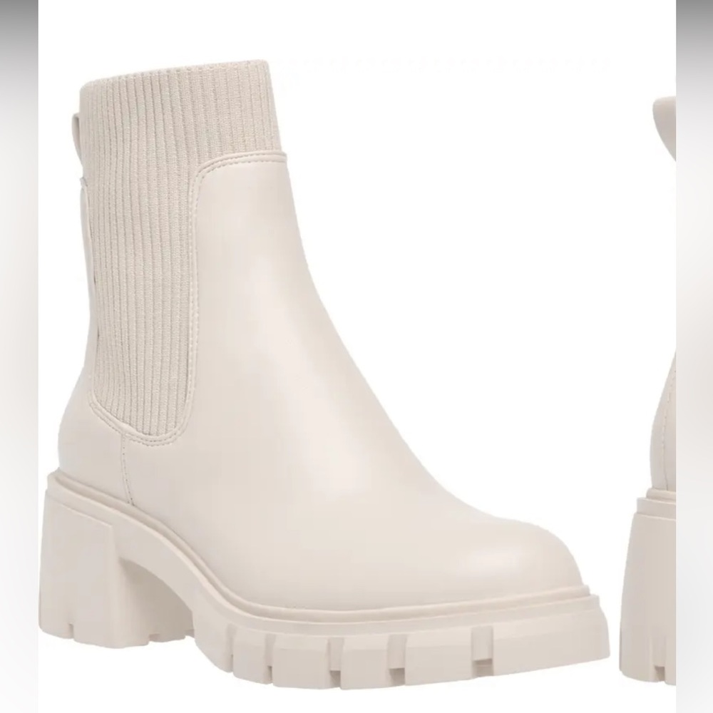 Steve madden Hayle platform Chelsea boot ivory